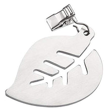 Camisin 8 pezzi tovaglia Pesi ciondolo in acciaio addensare antivento antiruggine fiore foglie forma panno clip tavolo