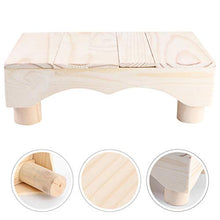 DOITOOL Passo Sgabello per La Camera da Letto Cucina Bagno Soggiorno Pianoforte Poggiapiedi Piccolo Poggiapiedi sotto La Scrivania di Legno Pouf Banco per di Formazione Vasino WC Sgabelli