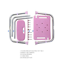 MGMDIAN Poltrona da Bagno per Donne Incinte - Sgabello da Bagno Sgabello da Bagno in plastica - Schienale Quadrato per Sedia da Doccia con Schienale Accessori da Bagno