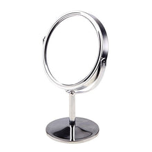 KevenAnna - Specchio da toeletta girevole a doppia faccia, con ingrandimento 4X e supporto da tavolo, diametro 8,26 cm, ideale per camera da letto e bagno