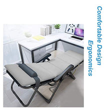 Sywlwxkq Sedia Relax da Ufficio da Balcone Sedia da Giardino reclinabile Extra Larga per Adulti Sedia Portatile Pieghevole in Metallo Resistente, sedie a Sdraio, Sedia a gravità Zero, sedie