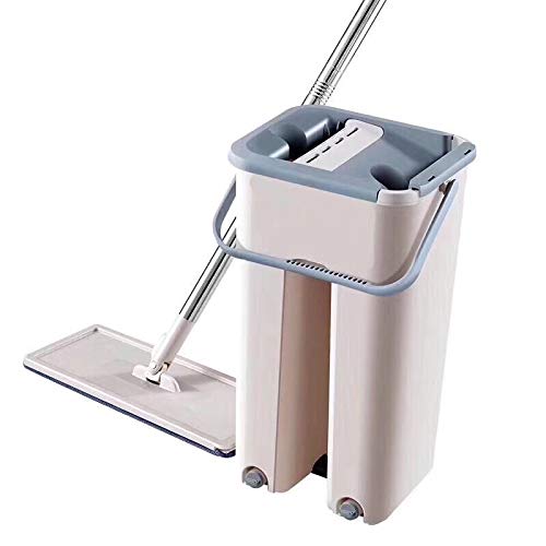 SSAYY Spray Mop Mop per Pulizia Lavaggio A Mano Libera Centrifuga Panno per Pulizia in Fibra Ultrafine Cucina di Casa Mop per Pavimenti in Legno