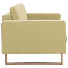 vidaXL Divano a 3 Posti Elegante Comodo Sofa Triplo per Casa per Ufficio Poltrona da Tre Persone Arredo per Salotto Arredamento in Tessuto Verde