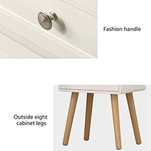 Comodino di pompaggio Studio Corridoio dell'Assemblea Addensare Locker Pratico Bagno Solido della Famiglia di Legno Camera da Letto Soggiorno Multifunzione in Bianco 40X30X48.5cm FANJIANI