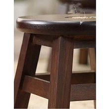Sgabello Sgabello in legno Sgabello da bagno Sgabello da doccia Sgabello rotondo fatto a mano in legno massello, piccolo sgabello rotondo, realizzato in legno, fasciatoio, divano in soggiorno ,B