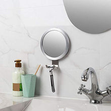 YHNHT, specchio da doccia antiappannamento, specchio da barba senza nebbia con 3 forti ventose e gancio per rasoio, piccolo specchio antiappannamento e infrangibile, piccolo specchio in bagno