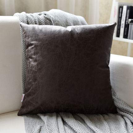 XMZFQ Set di 2 Cuscini Quadrati con Imbottitura in Cotone PP, Tessuto in Ecopelle, Cuscino Decorativo Marmorizzato con Cerniera Nascosta per Divano Letto per Auto da Ufficio, 45 * 45 cm,D