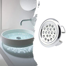 Dynamovolition Galvanotecnica Design in plastica Lavabo per lavabo Anello di sfioro Inserto Rotondo da Sei Piedi Tappo con Foro Cromato
