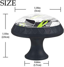 Lemon Graffiti White Black Grey Soccer Pomelli per Porta Set di 4 Pomelli per Mobili Manopole per Cassetti Cucina Armadio Vetro