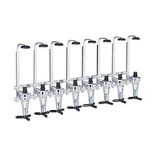 Relaxdays Spillatore da Parete, Bar Butler per 8 Bottiglie, Dosatore Professionale da 3 cl, HLP 73x36x11 cm, Argento