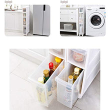 TXXM fabbricazione Cassettiera Cucitura armadio cassetto di stoccaggio slot armadio bagno cucina rack di stoccaggio (Colore: Bianco, Dimensioni: A)
