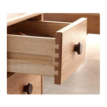 Comodino in legno massello Mortisio-Tenon Connection Comodino con cassetto Divano Tavolino Semplice Camera da letto Camera da letto Piccola decorazione dell'armadio Decorazione per il soggiorno, camer