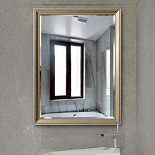 AJH Specchi da Bagno Specchio da Parete Specchio da Trucco Specchi da Bagno Specchi da Bagno Specchi da Parete rettangolari con Cornice Grande Specchio da toeletta smussa