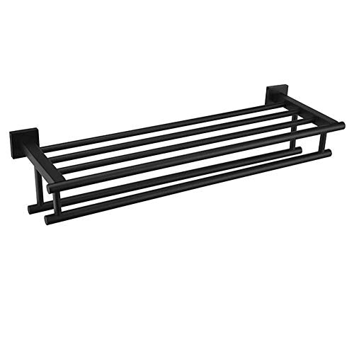 NHLBD Mensola da Bagno, mensola portaoggetti - Doccia scaffali e Ripiani a Muro Doccia Caddy Rettangolare for Hotel con Portasciugamano (600x200x130mm) partizione Bagno