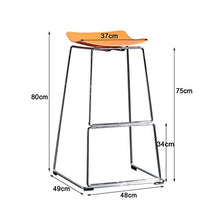LXYPLM Sgabello Sedie Bar Barstools Ferro battuto contatore Tempo Libero Bar Sedie Sedile, Simple nordici Colazione Cucina Sgabelli di Home Kitchen Cafe Bar Arredo Bar Cucina (Color : Gray)