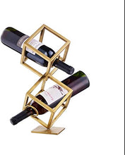 Classico 2 Livello Freestanding Desktop Cube bottiglia di vino della cremagliera d'attaccatura del supporto di lusso del calice del vino del ferro Wine bagagli controsoffitto mensola Upside Rack Appli