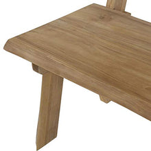 Gartentraum Panchina da Giardino in Teak a 2 posti Senza braccioli - Panchina in Legno Teon