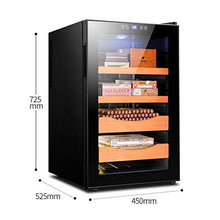 Cigar Cabinet Temperatura Costante di umidità Cigar Cabinet Sigaro Elettronico del Frigorifero del Governo Governo del Vino 4 Strati 70L Cigar Box (Color : Black, Size : 45 * 52.5 * 72.5cm)