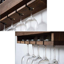 YZ-YUAN Portabottiglie di Alta qualità Portabottiglie a Parete, Portabottiglie e portabicchieri, può Contenere 5 Bottiglie, 4 Bicchieri/Portabottiglie/Portabottiglie Galleggiante/Ripiano in ve