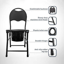 YHNMK WC Portatile per Adulti -Sedia da Toilette Rimovibile -con Piedino Antiscivolo Sedia WC, per Gravidanza/Anziani/Disabili