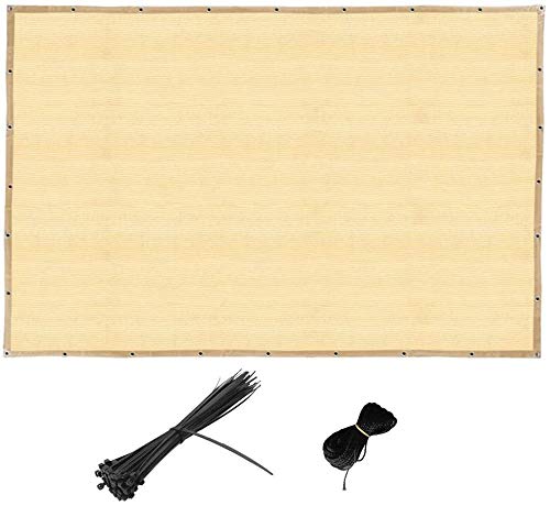 KANULAN Paraventi da Giardino Copertura Decorativa Opaca Protezione dal Vento e dai Raggi UV 250GSM Utilizzando Fascette per Cavi e balconi in Corda di Nylon Patiosparavento da Esterno