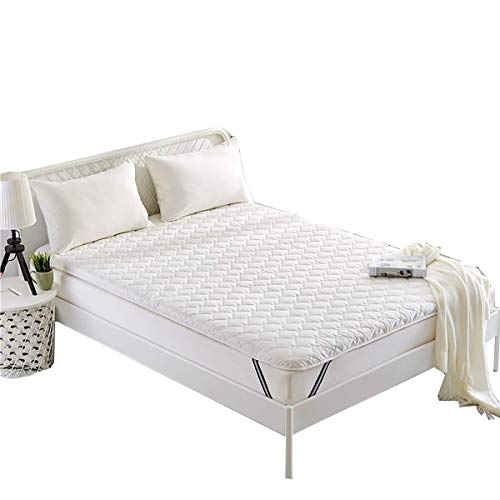 Z&HA Spesso Premium Materasso Pad, futon Giapponese Tatami Sleeping Trapuntato Equipaggiata Materasso da dormitorio casa,Bianca,90x200cm
