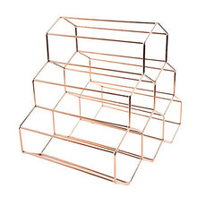 Vertex 6 Griglia per Bottiglie di Vino, Acciaio Inox Rame Placcato Autoportante Display Mensola, Esagonale Impilabile Armadietto Stand Cucina BAR Casa Craft Decorazioni - Oro Rosa