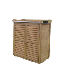 WMQ Casetta da Giardino, Mobile da Giardino Snello in Abete, con Tetto a Falde per riporre Oggetti, 870x450x1200mm