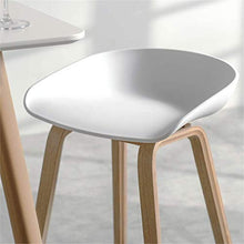 LWW Sedie Sgabelli Bar Cucina Sedia Legno/Pranzo Sgabelli Moderni Metallo Sgabello Alto Seduta Altezza 65 / 75Cm,bianca,75 cm