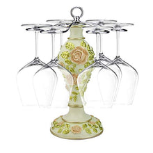 LXH-SH Cremagliera del Vino Holder Nana Resina Tazza del Vino, Rustico stemwares Hanger Occhiali Rack Stand Contiene 6 Coppe 11.0 * 11.0 * 14.8in scaffali Vino contatore