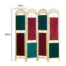 Room Screen Even Privacy dello Schermo Pieghevole 4 Pannelli, divisorio della Parete della Parete divisoria dei mobili, Camera da Letto Mobile Pieghevole a Colori Classica Rossa e Verde