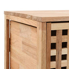 FAMIROSA Armadietto da Bagno 41x41x91 cm in Legno Massello di Noce