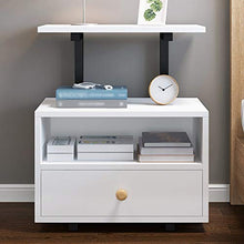 Comodino superiore rialzato cassetto indipendente semplice camera da letto moderna semplice armadio di immagazzinaggio 40X30X52CM FANJIANI (colore A)