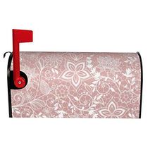 Elegante pizzo bianco floreale e coriandoli design unico progettato cassetta delle poste, copertura per cassetta postale per giardino, giardino, cortile, dimensioni standard 53 x 45 cm