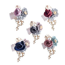 Fgyhty Bracciale Damigella d'Onore Polso Falso Fiore Artificiale del Fiore della Mano Floreale Wristband Donne