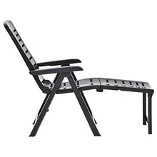 Festnight Lettino Prendisole Pieghevole Schienale Regolabile a Sedia Reclinabile in Plastica per Patio Esterno Sedia a Sdraio da Giardino 59 x 108 x 108 cm Colori Diversi