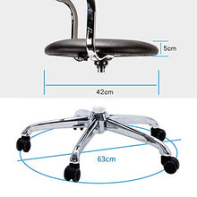 ZHJING Seggiola da Bar Tempo Libero Bar Sedie, Swivel Bar Bar Cafe Europeo Sgabello Sedile Caffetteria Bar Reception Sedia (Color : Black, Size : 63cm)