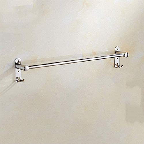 KAISIMYS Portasciugamani, portasciugamani a Barra Singola in Acciaio Inossidabile 304, portasciugamani Doppio Resistente alla ruggine per Bagno Cucina Ufficio-E 70 cm (28 Pollici)
