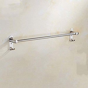 KAISIMYS Portasciugamani, portasciugamani a Barra Singola in Acciaio Inossidabile 304, portasciugamani Doppio Resistente alla ruggine per Bagno Cucina Ufficio-E 70 cm (28 Pollici)