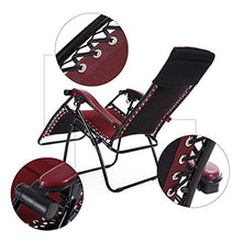 Sywlwxkq Sedie Heavy Duty Zero Gravity, Sedia Reclinabile Pieghevole, Sedie da Spiaggia, Lettini da Sole, Sedie a Sdraio Lettino, Sedia Reclinabile, Spiaggia Patio Giardino Campeggio, Super