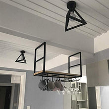 ZYLZL Portabottiglie, Bar, Ristorante, Sospeso, Portabicchieri, Portabicchieri da Bar Decorativo, Mensola a Soffitto, Cucina Di Casa, Ristoranti o Bar,80X30X50Cm