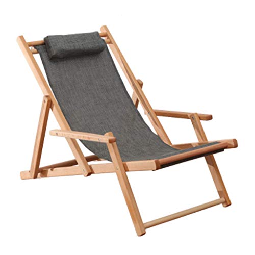 Sedie a Sdraio Pieghevoli Sedie a Sdraio Classiche Tradizionali con Braccioli Struttura In Legno Duro | Lettini Prendisole Reclinabili | Sedia da Giardino Reclinabile