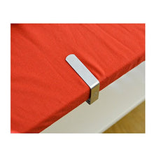 all-around24 - Fermatovaglia da tavolo, in acciaio INOX, per tavolo da tavolo, 10 pezzi