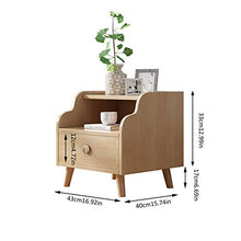 MEFKY Comodino in Legno Comodino Durevole della Camera Letto Armadio Laterale Moderno Color Legno Comodino Cassetto con 1 Cassetto Portaoggetti
