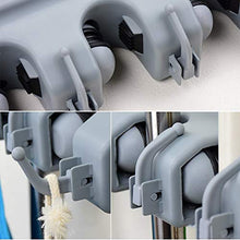 ZXCASDF Elegante E Bagno Creativo Punzonatura Antiscivolo Cremagliera Mop A Parete per Risparmiare Spazio Mop Cremagliera Scopa Appeso Mop Mop Gancio Mensola Clip di Ponte A Muro