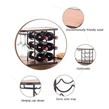 LHQ-HQ cremagliera del Vino, 4 Strati di Vino impilabile Ornamenti cremagliera - cremagliera del Vino rovesciato in Ferro battuto Europea - 8 Bottiglie e 2 Tazze, 42 * 40 * 18,5 Centimetri