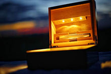 The Rolling Box Glossy Black 170 Nero Laccato Lucido Scatola per Fumatori con Luce