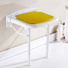 Sgabello da doccia Bagno sgabello pieghevole Bagno Doccia Sgabello sedia della sede Parete Parete Bench antiscivolo Bagno Bathing Sgabello con imbottito ABS Cuscino 3 colori facoltativi sgabello bagno