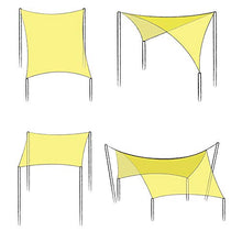 Sol Royal Tenda a Vela Traspirante 400x200 cm SolVision HS9 - Protezione Rettangolare Parasole e Anti UV - Crema