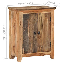 vidaXL Credenza 60x33x75 cm in Legno Massello di Acacia e di Recupero